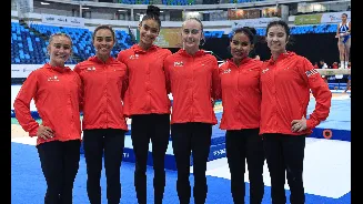 Pan de ginástica artística começa com Estados Unidos na liderança