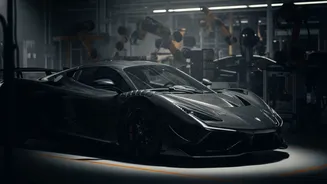 Fábrica da Lamborghini revela como humanos e robôs montam supercarros