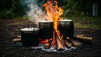 Dhanbad ISKCON Temple's Ingenious Solution: Traditional Cooking Beats LPG Crisis