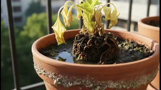 Root Rot Can Ruin Balcony Gardens If Drainage Holes Stay Blocked