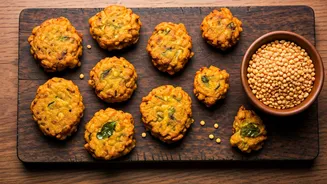 Yesterday's Dal Is Becoming Crispy Fritter Gold