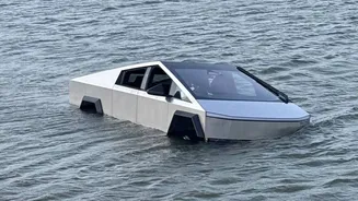 From 'Wade Mode' to Handcuffs: The Wild Story Behind the Submerged Tesla Cybertruck in Texas