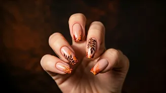 Autumnal Nail Art: Trends for 2025