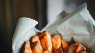 Sweet Potato Wedges Offer a Softer Centre and Crisp Exterior