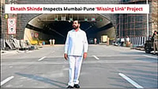 Maharashtra Deputy CM Eknath Shinde Inspects Mumbai-Pune ‘Missing Link’ Project Ahead Of May 1st Inauguration