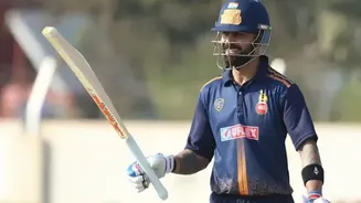 Virat Kohli smashes 77 against Gujarat; continues his great form in 2025