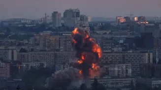 Russia strikes Kyiv with heavy missile, drone barrage, killing 1