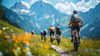 Mountain bikers, ride through this scenic route