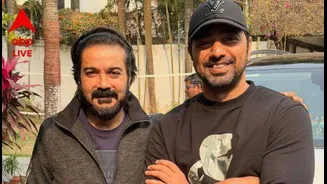 Dev-Prosenjit: স্ক্রিনিং কমিটির বৈঠকে হওয়া মান-অভিমানের ইতি! 'কাছের মানুষ' প্রসেনজিতের বাড়িতে হাজির দেব