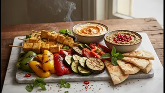 World Kebab Day Vegetarian Snack Boards: Smoky Flavour Needs Balanced Seasoning