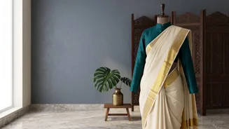 Onam Fashion: Ten Fresh Ways to Style a Kasavu Saree