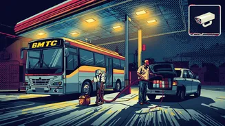 Bengaluru’s 13-Min Loot: How Two Thieves Stole 124 Litres of Diesel From a Parked Bus