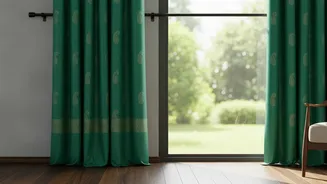 Upcycled Saree Window Drapes Transform Vintage Silk Textiles Into Modern Sustainable Home Interior Decor