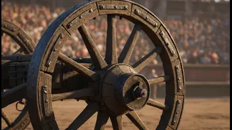 How engineering of faith ensures durability of massive wooden chariots against crowds