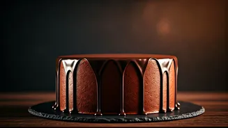 This Trending Vintage Dark Chocolate Ganache Cake Is Perfection