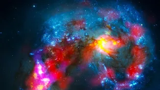 A Closer Cosmic Look At Galaxy Distances Behind One View Through NASA's Three-Galaxy-Pairs Image