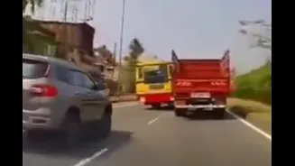 Kerala Highway Horror: Risky Bus Overtake Sends Truck Into Opposite Lane In Near-Fatal Video