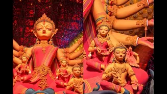 Recycled pens bring a green twist to Kolkata Durga Puja