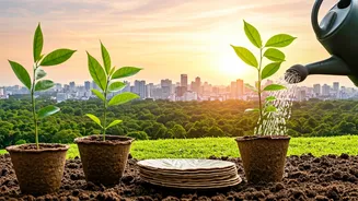 Lucknow Blooms: 45,000 Leaf Plates & 5,000 Saplings Distributed for a Greener City
