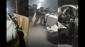 Noida Teen Killed After His Jaguar Crashes Into Truck In Risky Overtake, Probe On