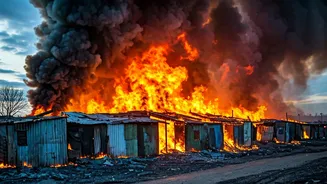 Lucknow Inferno: Over 1000 Homeless as Fire Engulfs 280 Shanties Fueled by 50+ LPG Cylinders