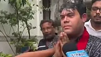 TMC Spokesperson Nilanjan Das Assaulted By Mob, Collar Grabbed In Viral Video