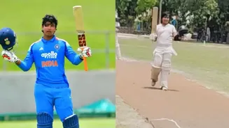 Vaibhav Sooryavanshi’s 10-Year-Old brother Aashirwad Sooryavanshi Hits Century in local game, Continuing Family's Cricketing Rise