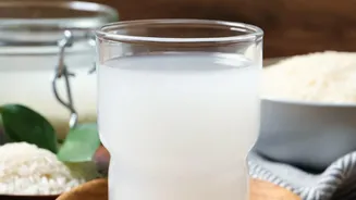 Traditional fermented rice water starch elixirs offer gut health benefits for wellness followers