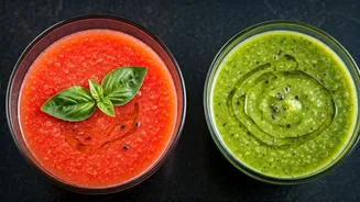 Watermelon And Basil Seed Gazpachos Are Crashing Food Reels