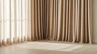Maximize Natural Ambient Light Hanging Lightweight Breathable Home Linen Drapes