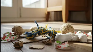 Cardboard, Paper And Fabric Games Need Supervision For Enthusiastic Chewers