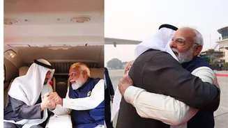 PM Modi's special airport welcome for UAE president's visit