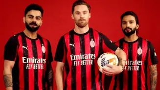 PUMA Unites Two Worlds: Virat Kohli and Christian Pulisic Swap Jerseys in Epic RCB x AC Milan Crossover
