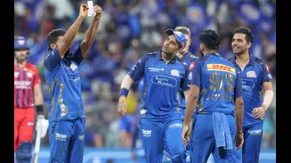 [WATCH] IPL 2026: MI spinner Raghu Sharma shows emotional note in celebration after maiden IPL wicket