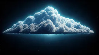 Floating Space Water Cloud Holds More Volume Than All Oceans