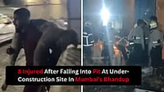 Mumbai Tragedy: One Critical Among 8 Injured After Falling Into Pit At Under-Construction Site Near Bhandup's Metro Mall; VIDEOS
