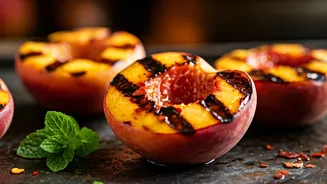 Fiery Chili Glazed Grilled Peaches Are Trending Big This Week