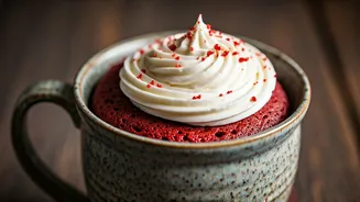 Whip Up a Decadent Red Velvet Mug Cake in Minutes!