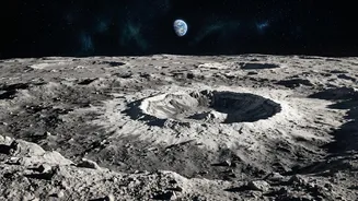 The Falcon 9 Crash Site Is Clear in New Moon Images