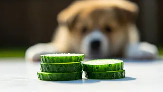 Frozen Cucumber Juice Blends Protect Puppies From Severe Humid Afternoons