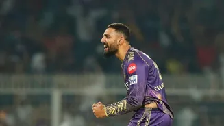 Varun Chakravarthy completes 200 T20 wickets with three-fer versus RR