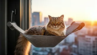 High Rise Cat Parents Love Secure Window Mounted Hammocks