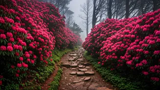 Explore Offbeat Rhododendron Routes Across Mist-Covered Northeast Mountains