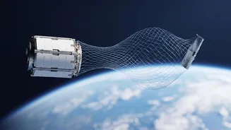 Laser Harpoons And Magnetic Net Technology Address Rising Space Debris Threats In Orbit