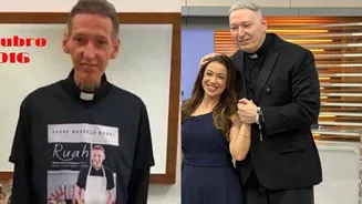 Padre Marcelo Rossi mostra antes e depois de superar a depressão:'Tem cura'