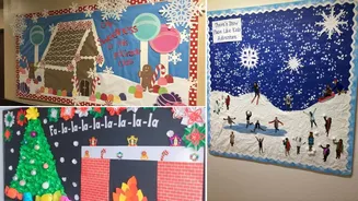 Christmas bulletin board decoration ideas: Fun ways to upgrade school décor