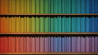 Rainbow Reads: Transform Your Space with a Vibrant Book Color Arrangement