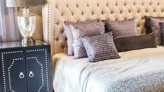 Budget Rental Bedroom Makeovers Simple Tapestries Vibrant Cushions And Soft Ambient Lighting Hacks
