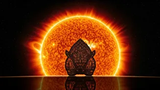 Solar Flare and Plasma Storm Light Up Skies