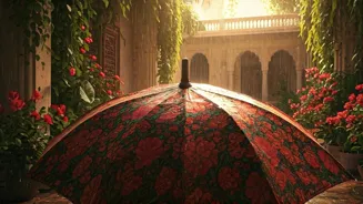 Janhvi Kapoor Wears Floral Outfit in Rain